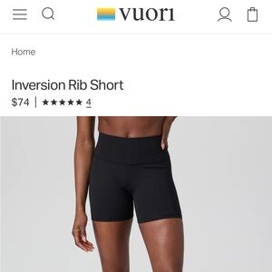 Vuori Inversion rib short